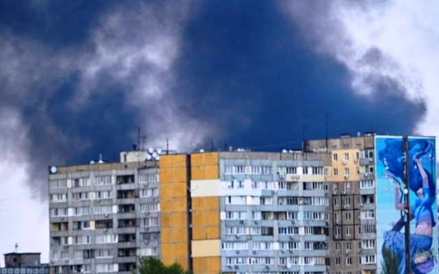 Пожар в Днепре напугал жителей левобережья Фото № 0 Пожар в Днепре напугал жителей левобережья Фото № 0