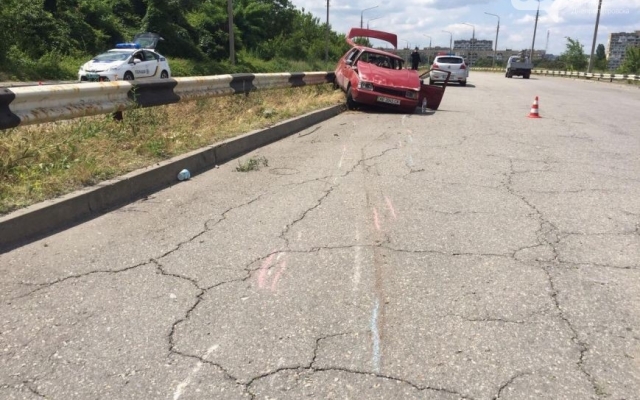 В Днепре в аварию попала В Днепре в аварию попала