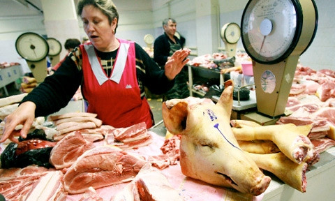Запрет на продажу свинины на Днепропетровщине 
