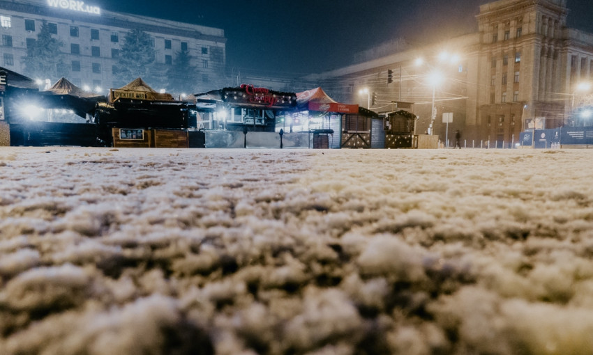 Жители Днепра радуются выпавшему снегу (ФОТОРЕПОРТАЖ)