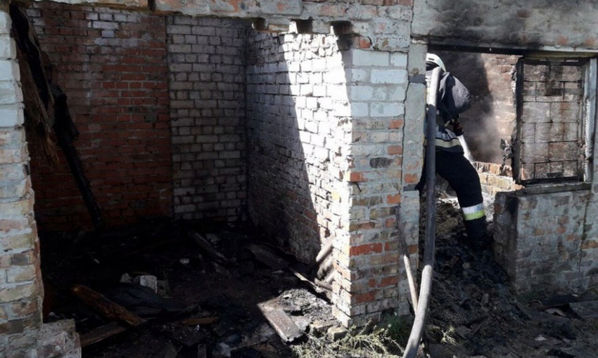 Пожар на Днепропетровщине: в сараях сгорели свиньи 