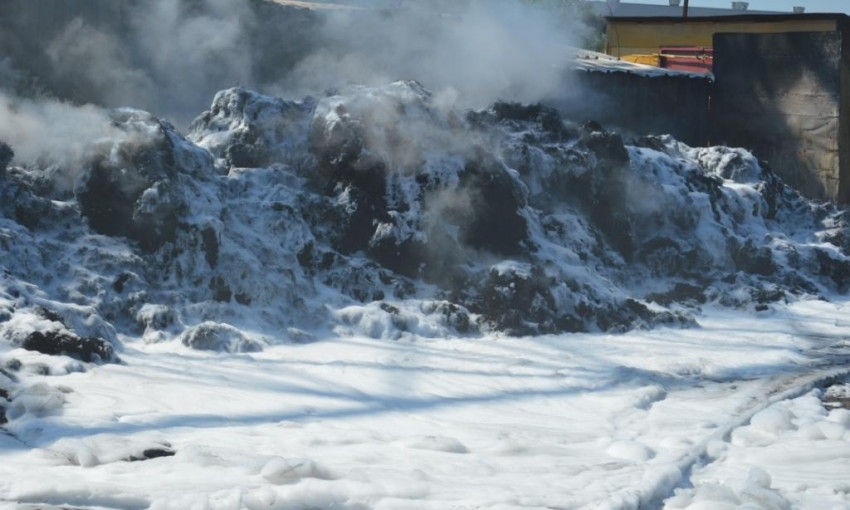 Пожар в Днепре: сотрудники ГСЧС тушили мусор