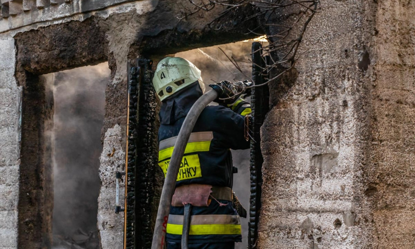 Пожар в Днепре: в частном доме сгорел мужчина