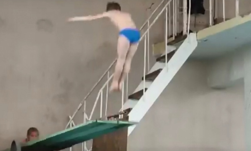 В Днепре прошли соревнования по прыжкам в воду