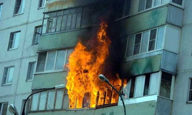 На Днепропетровщине горят балконы 