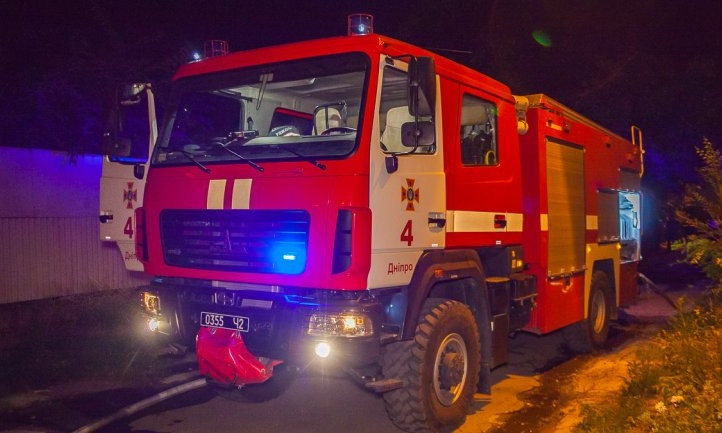 Пожар в Днепре: в заброшенном здании погиб мужчина