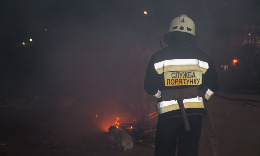 Пожар в Днепре: горела мусорная свалка 