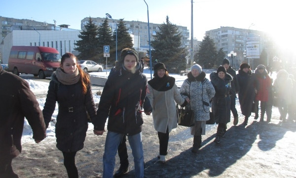 Жители Днепропетровщины отметили День Соборности Украины 