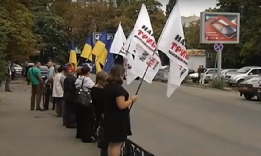 Странный митинг без цели прошел в Днепре 