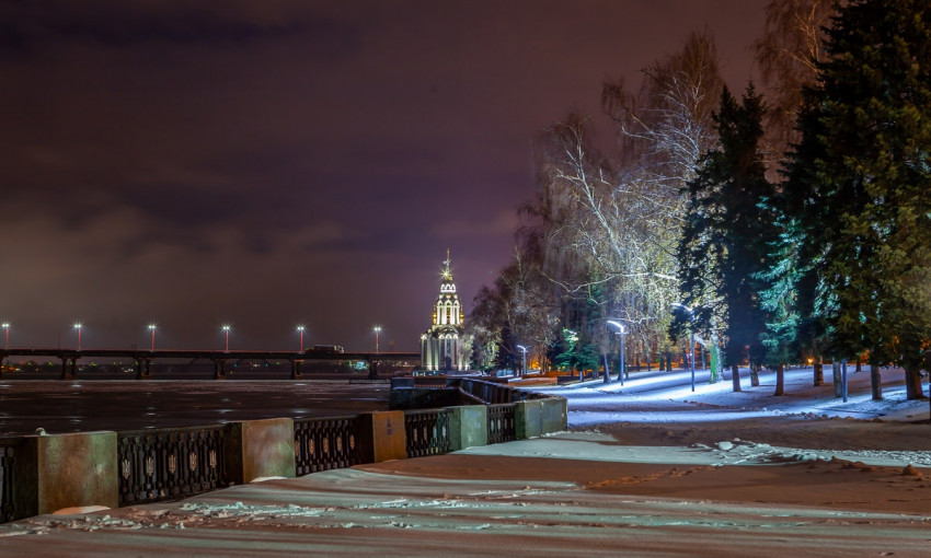 Зимний Днепр: как выглядит город после снегопада 