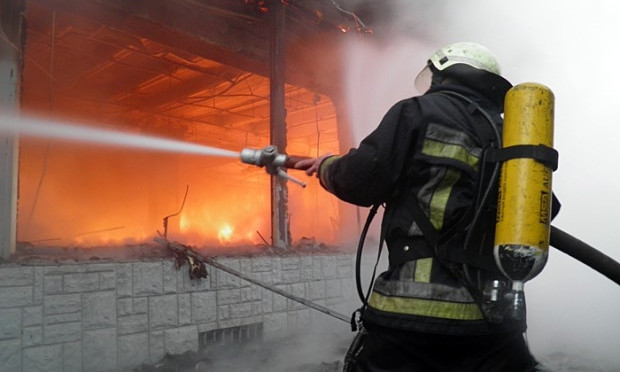 Пожар на автовокзале Днепра 