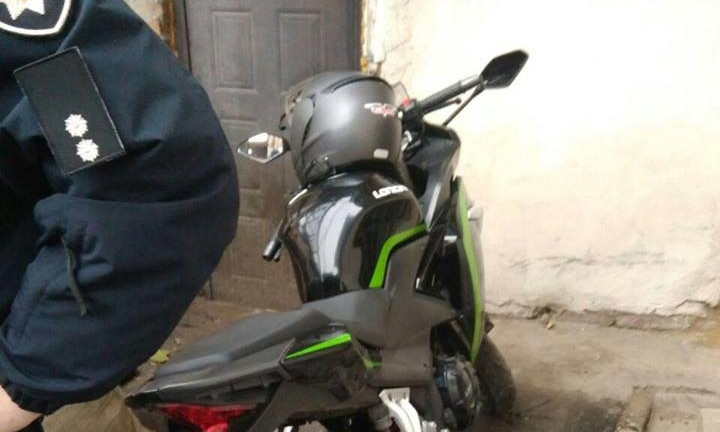 В Днепре полиция обнаружила угнанный мотоцикл 