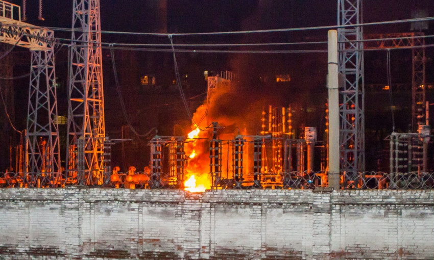 Пожар в Днепре: горела Приднепровская ТЭС