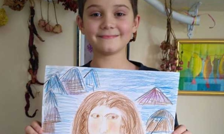 Талантливый Днепр: малыши рисовали Мону Лизу 