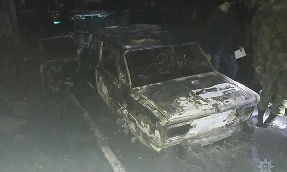 На Днепропетровщине автомобиль полицейских обстреляли из РПГ