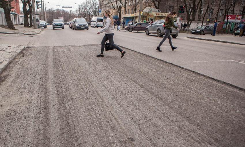 Ремонт дорог в Днепре: как выглядит проспект Гагарина во время ремонта?