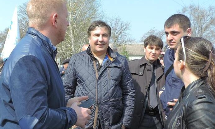 В Днепр приехал Михаил Саакашвили