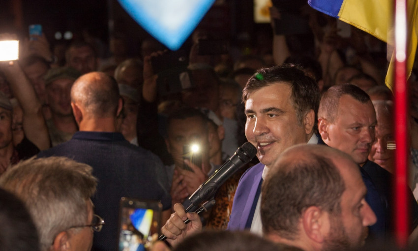 В Днепре побывал Михаил Саакашвили 