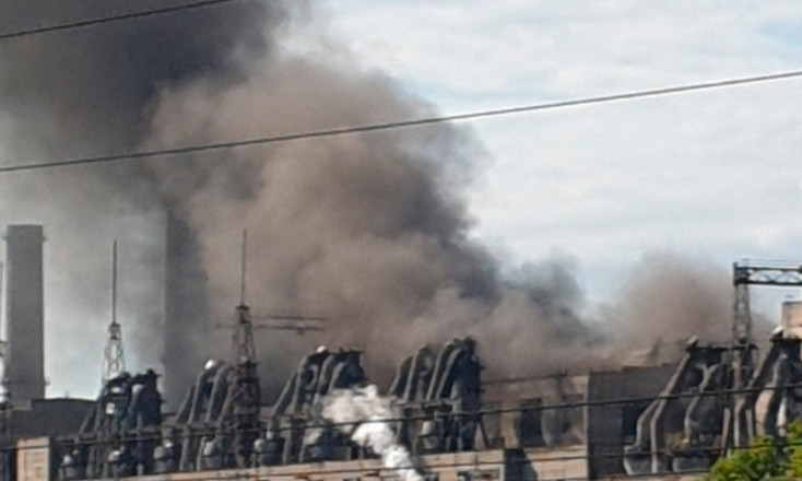На Приднепровской ТЭС произошел выброс