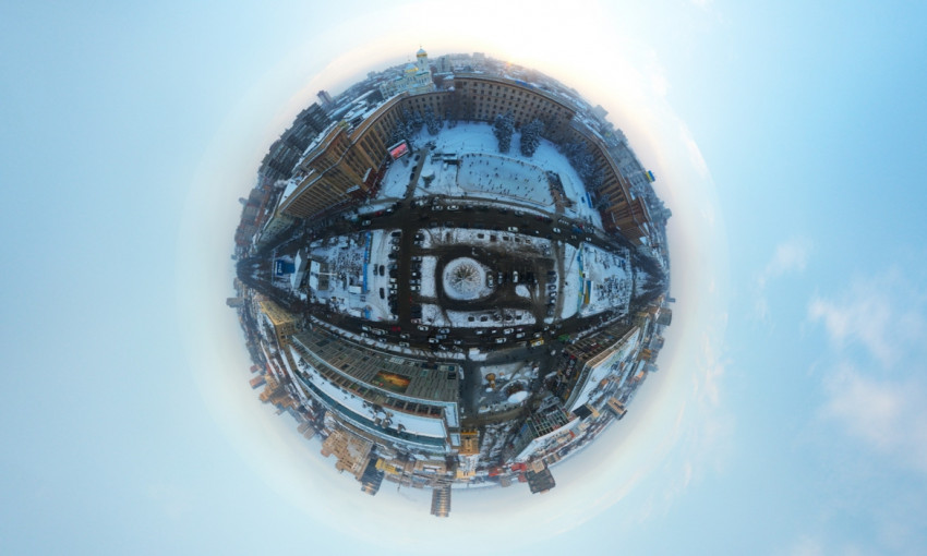 Планета Днепр: как выглядит город в ракурсе 360 градусов 