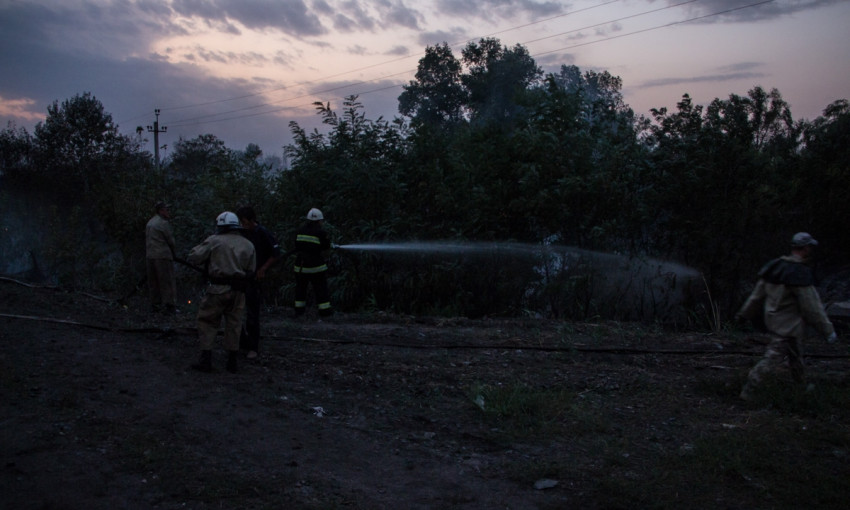 Пожар в Днепре: возле «Днепропетровского Облавтодора» горела посадка