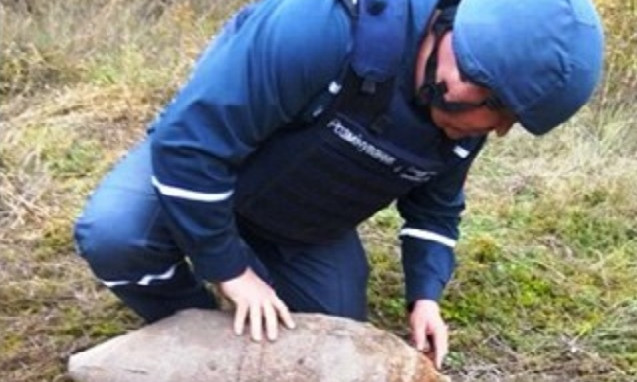 На Днепропетровщине пиротехники ГСЧС уничтожили три боеприпаса