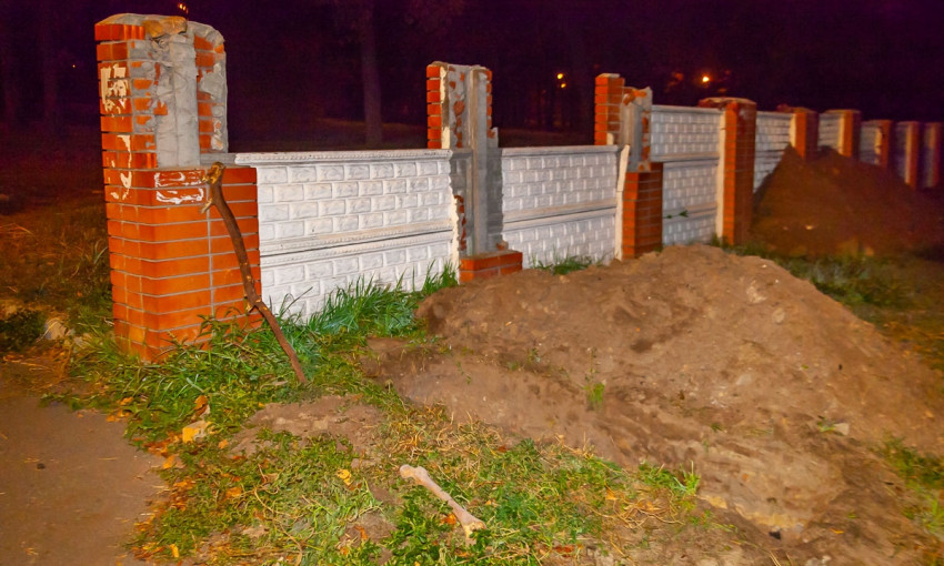 В Днепре на территории Севастопольского парка нашли человеческие останки