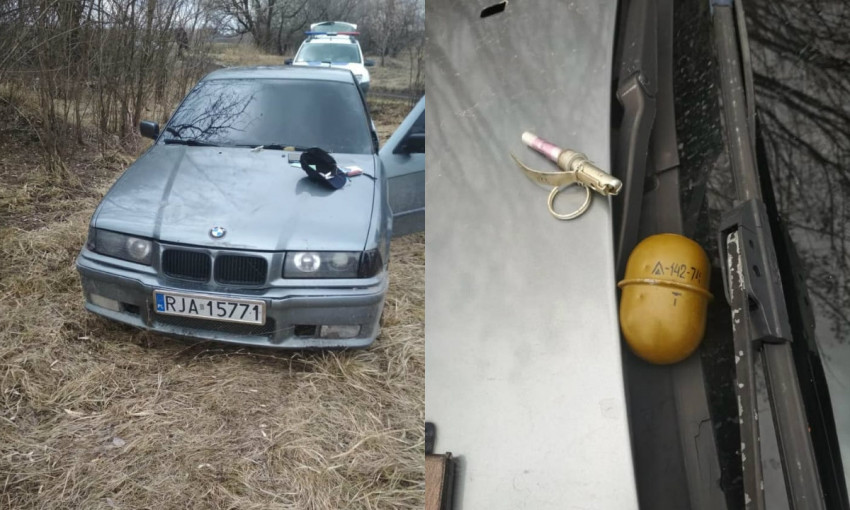 На Днепропетровщине водитель BMW бросил гранату в полицейских
