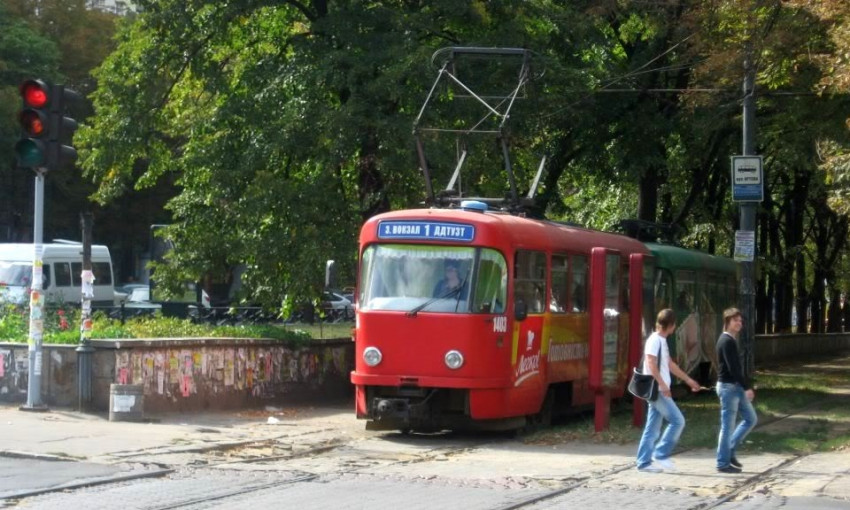 В Днепре отменят одну из остановок трамвая №1