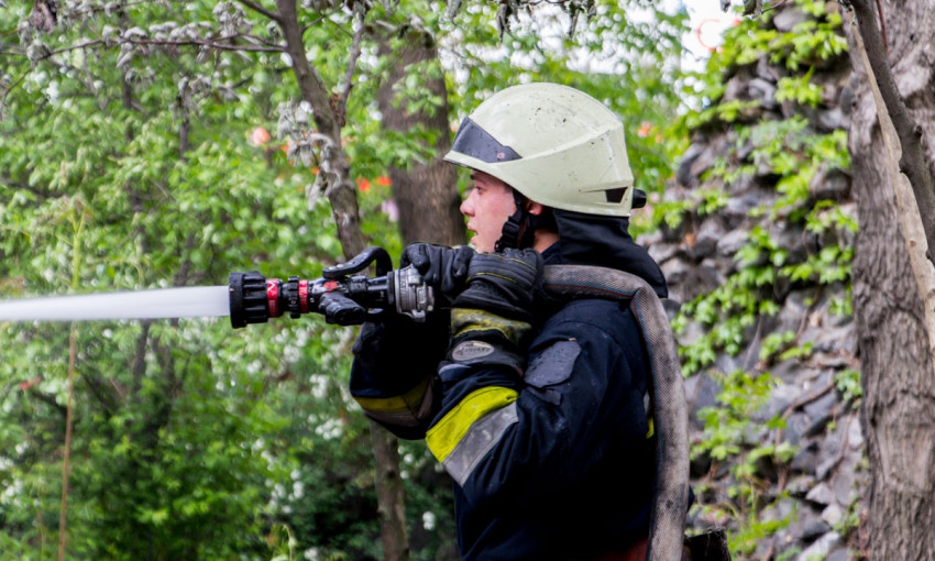 Пожар на Днепропетровщине: сотрудники ГСЧС тушили дачу 