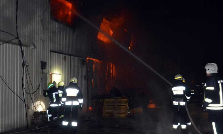 Пожар в Днепре: сотрудники ГСЧС тушили лодочную станцию 