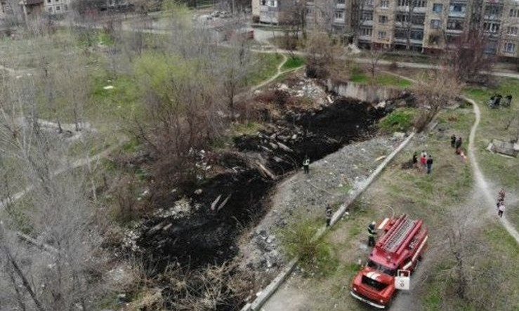 Пожар на Днепропетровщине: на микрорайоне горел пустырь