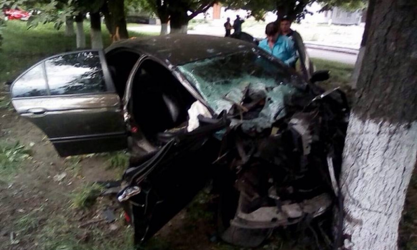 ДТП на Днепропетровщине: автомобиль врезался в дерево