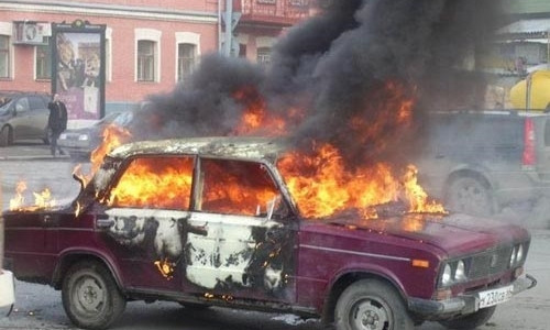 На Днепропетровщине произошло самовозгорание Жигули