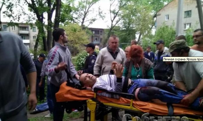 В Каменском ранили таксиста: видео с места событий