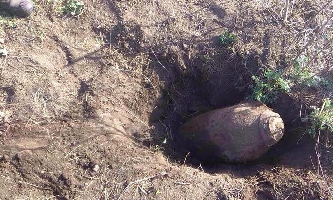 На Днепропетровщине обнаружили артиллерийский снаряд 