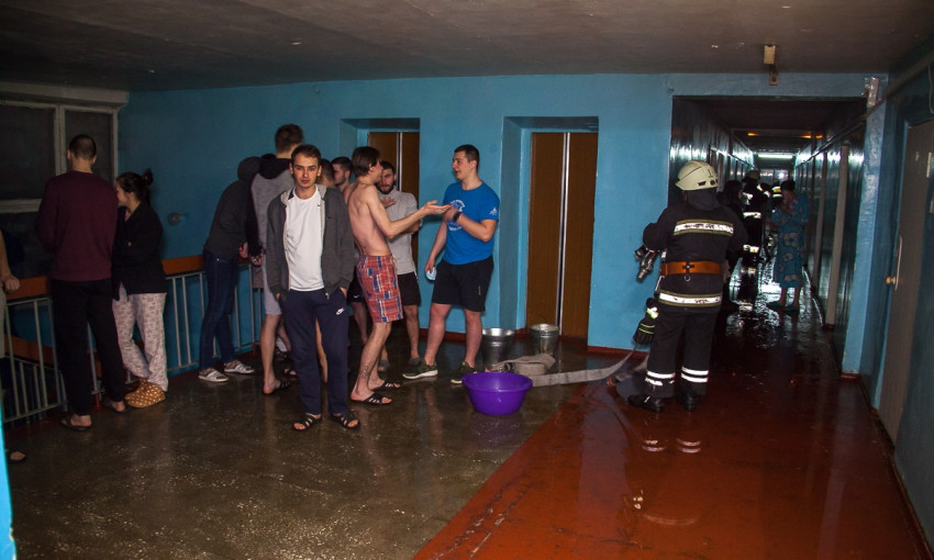 Пожар в Днепре: горела комната в общежитии НГУ 