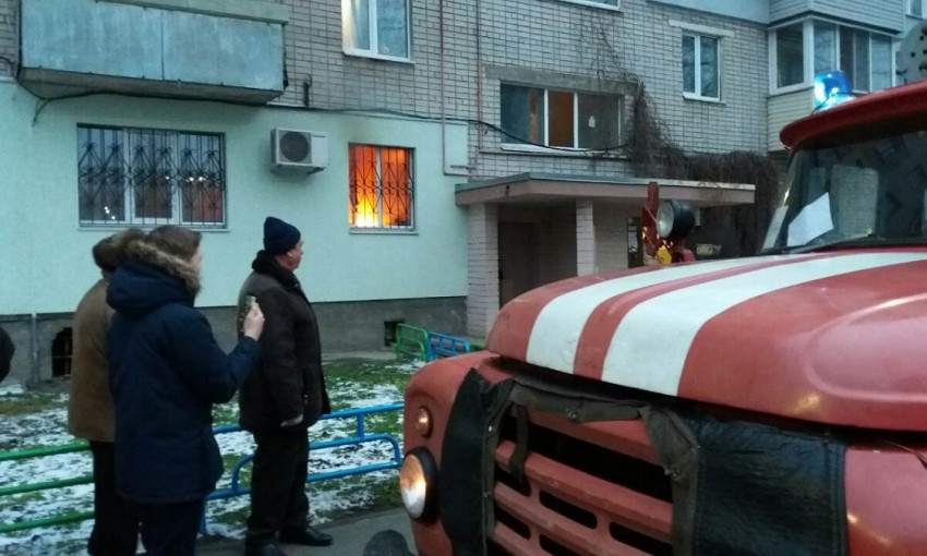 Пожар в Слобожанском: пострадал хозяин квартиры 