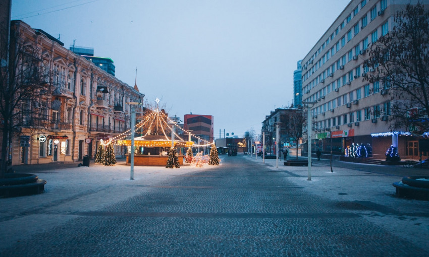 Зимний Днепр: как выглядит город после празднования Нового года