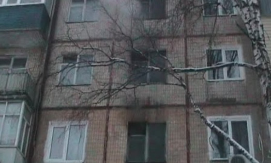 На Днепропетровщине горел пятиэтажный дом 