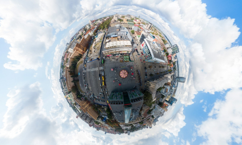 Планета Днепр: как выглядит город в ракурсе 360 градусов