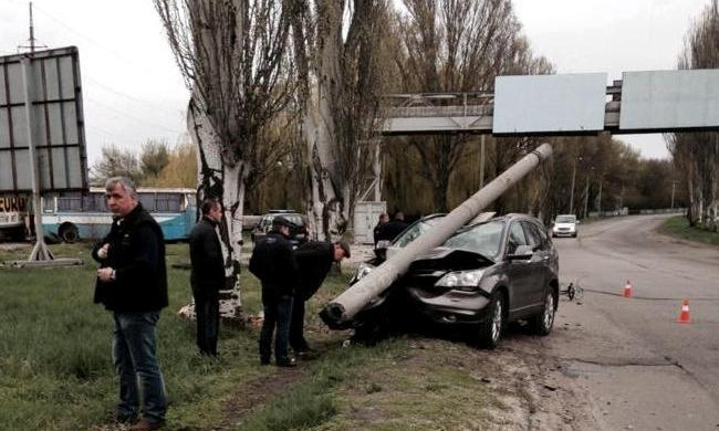 На Днепропетровщине водитель пожертвовал автомобилем ради спасения собаки